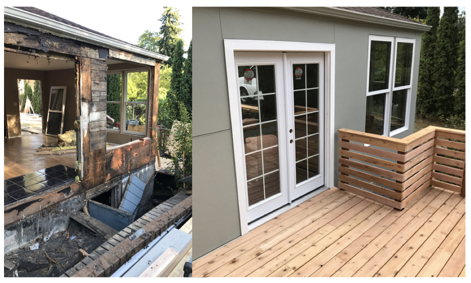 Wolf Build restores a water damaged home Bellingham, Washington