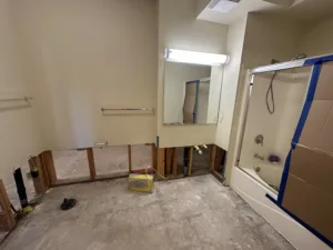 condo unit after water damage and demo and is ready to rebuild
